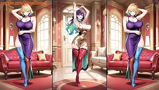 Hot Anime in hot boots