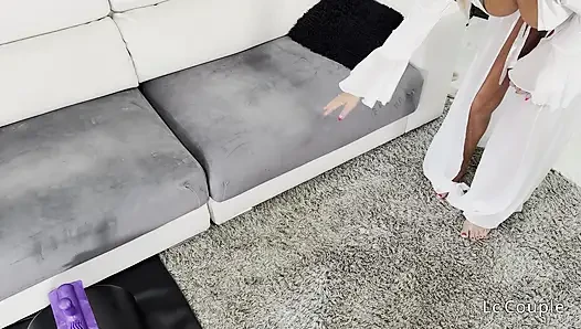 POV Wife Rides a Sybian and Ends With a Huge Cumshot