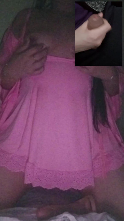 Real Discord Cam GF Rides Dildo as BF Strokes His Cock