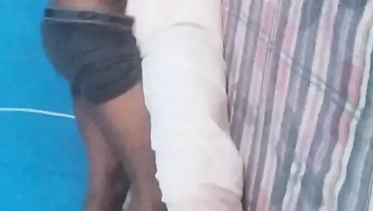 When the brother-in-law entered the house, he saw that his sister-in-law was alone. Seeing her alone, he fucked her.