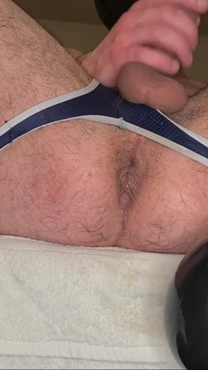 XXL Inflatable Buttplug stretching my lose asshole | Clip 1