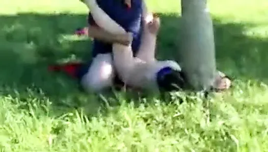 wife tied to tree and fucked by stranger