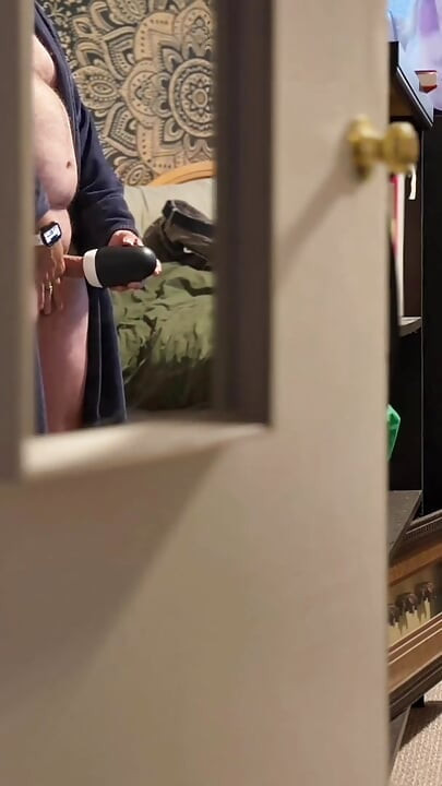 Caught him watching porn using his toy