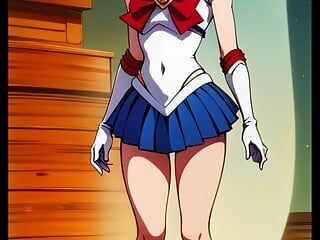 DURCH KI generierte Usagi Tsukino (Sailor Moon)