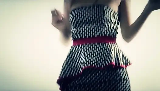 Perfekte blondine von verlangen