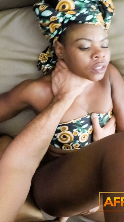 Ebony Slut Takes Big White Cock In Front of Boyfriend | Clip 2
