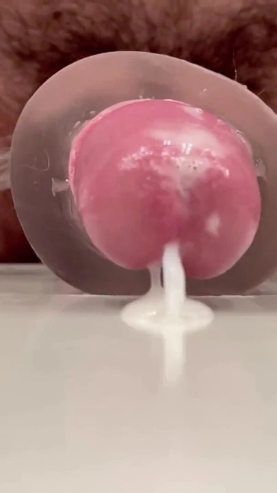 Unforgettable moment from "SLOW MO: POV: Close up of me thrusting & fucking my clear stroker toy till I cum"