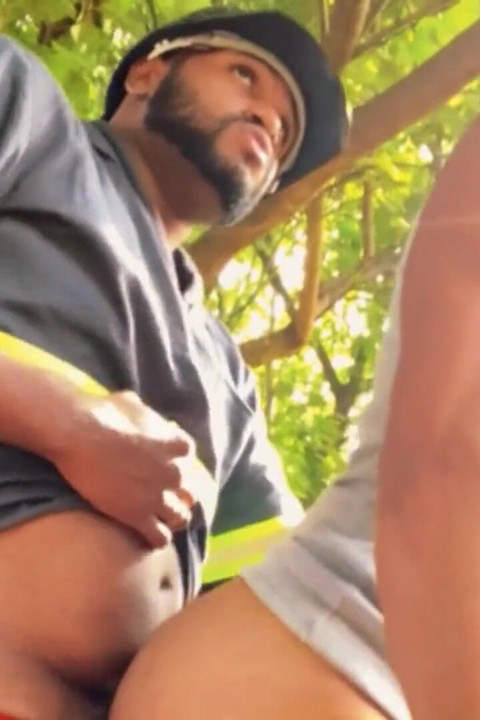 Filling the Mouth of the Bastard with Cum in the Park