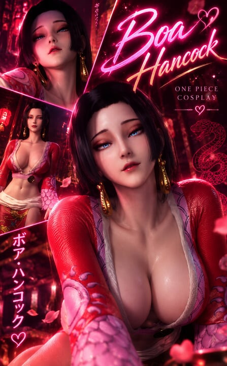 Boa Hancock dostává Mero Mero - cosplay One Piece