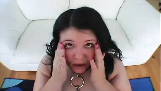 Maddy pretty plumper light s&m sub rimming