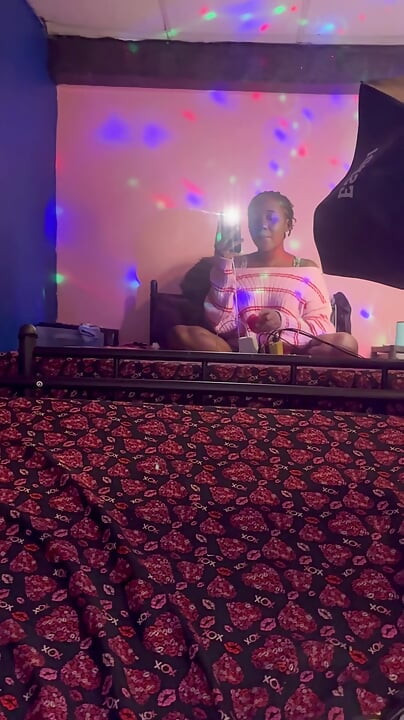 solo black girl, hairy pussy, and sextoys