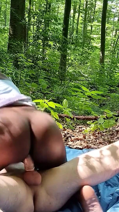 Spectacular moment from "Real Outdoor Amateur Sex between Ebony Zaawaadi and German Guy"