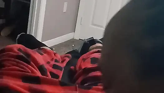Ebony Paradise1901 sucking my bbc like a whore
