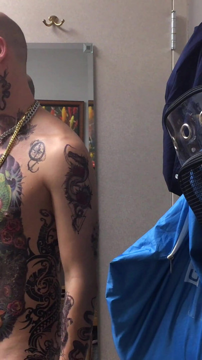Face Tatted Masturbator