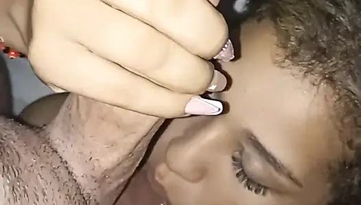 He Comes Out of the Bathroom Asking for a Towel to Dry off and What I Do Is Finish on His Face and Now He Has to Take a Bath Aga