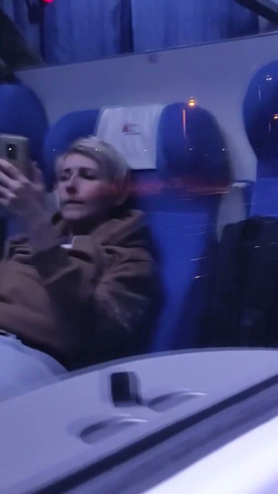 Masturbation on a public train. Tits and Orgasm! | Clip 1