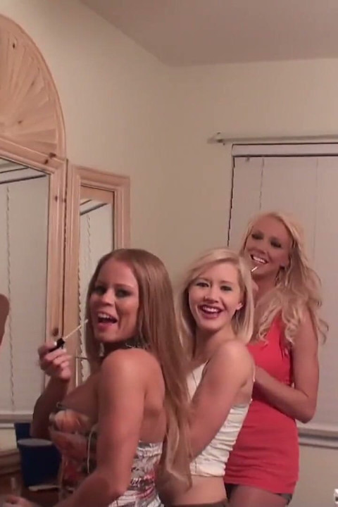 Real Slut Party - Nikki Delano & Stevie Shae to'rture Stupid Boys with Non Stop Sex While Wearing Bunnies at Easter