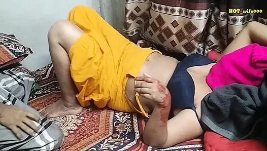 Desi village wife with husband first time romance