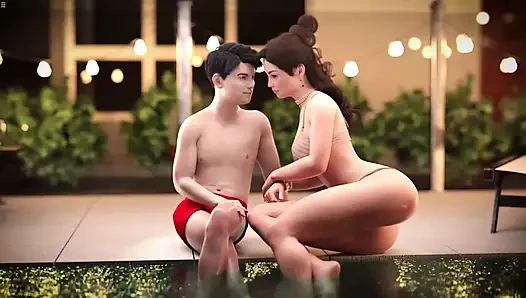 Japanese Stepmom Riding 18 Plus Stepson Hiro Big Cock