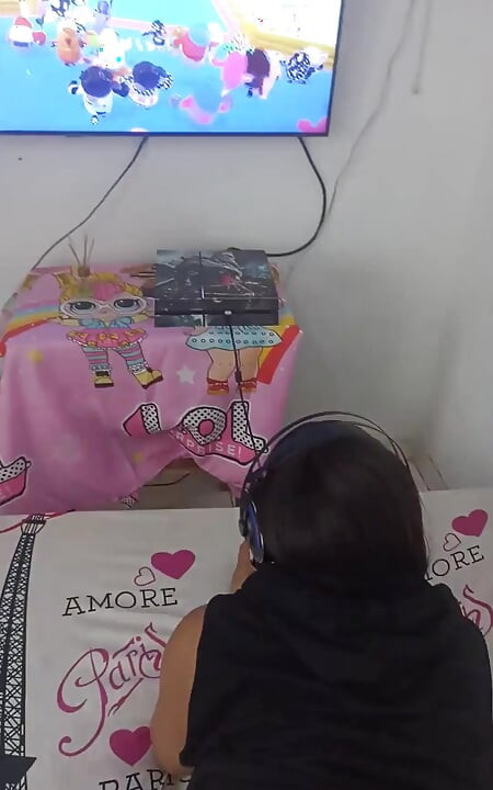 Playing Playstation While My Boyfriend Records Me