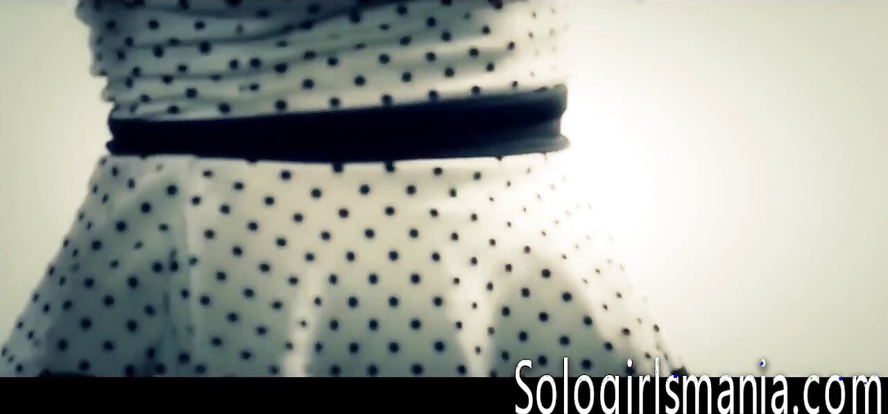 Blond Teenager Skarlagenrød Dans og Onanere