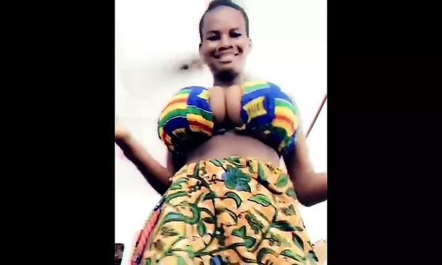 African Model Show Huge Tits