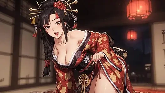 Kimono geisha tradisional