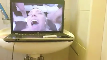 Moaning heavily as I edge my swollen cock to cum
