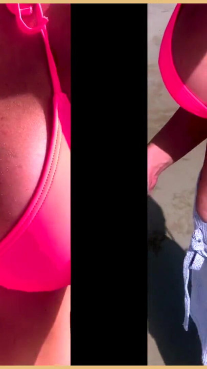 Moment cheie de la "Wifey îi uimește pe străini cu un bikini roz sexy"