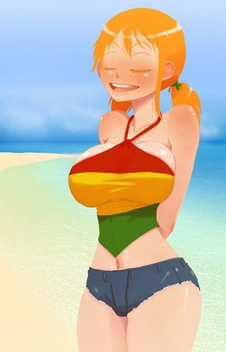 One piece nami strong world