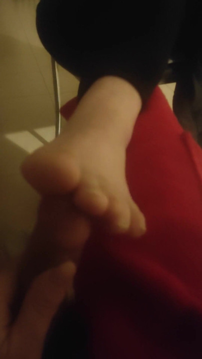 Soft feet teasing cock | Clip 1