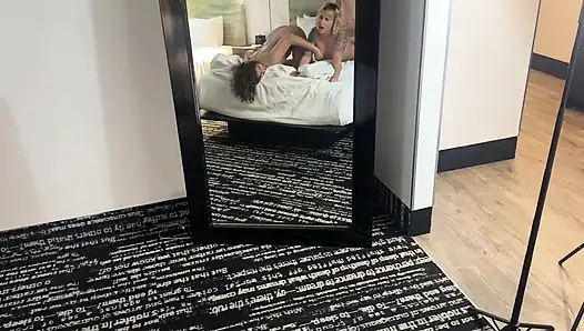 MILFs Wake Boyfriend up with a Threesome