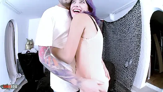 Spanish Amateur Susy Blue Deepthroat Blowjob Cumshot & Squirt Hardcore