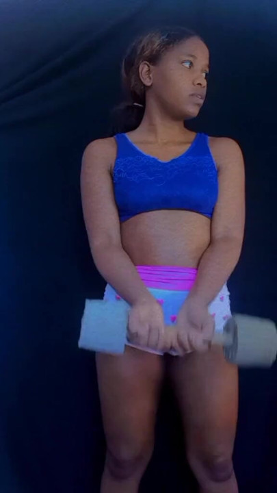 Your sexy brunette comes with new interesting activities | Clip 1