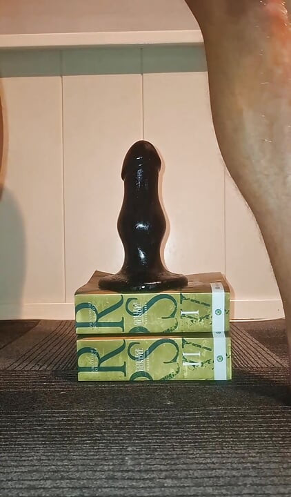 Hot gay twink loves to take his huge stinger toy