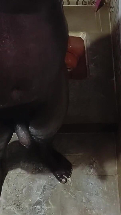 Thrilling moment from "shower bathing and handjob cum"