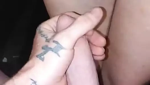 Shooting porn video – Daddy shot his load over my back
