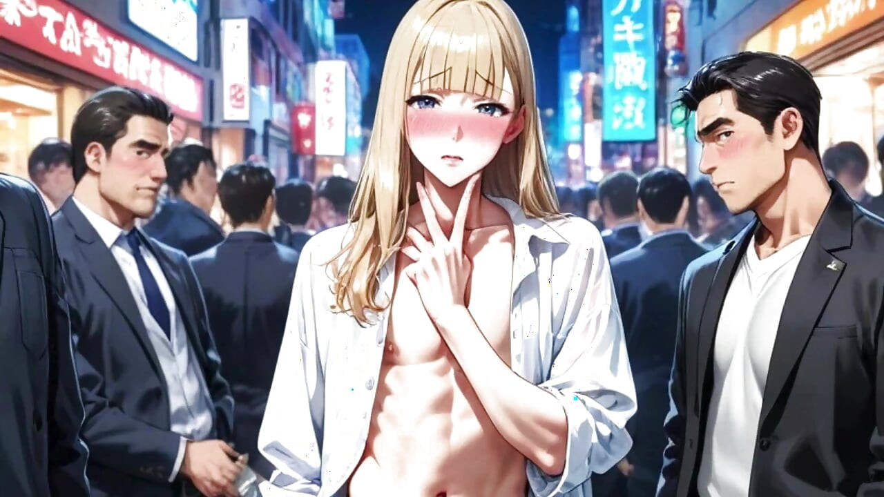 German Sissy Getting Fucked in the Streets and Alleys of Tokyo. Hentai Yaoi Animation.