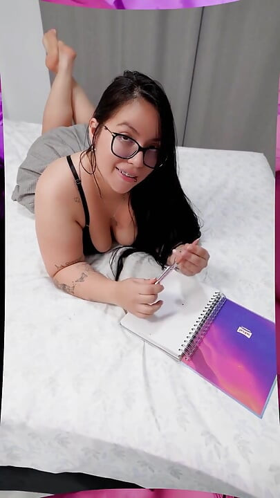POV Help Me with My Anatomy Homework? and I'll Reward You with My Pussy