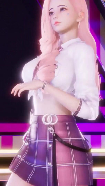 MMD NewJeans - ASAP - Seraphine Sexy Kpop Dance League of Legends Hentai Uncensored 4K 60FPS | Clip 2