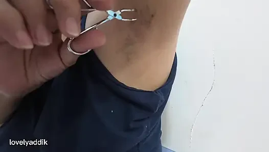 Removing my hair in my armpit