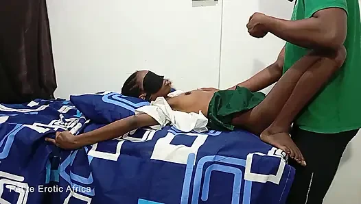 Anal Fingering and Fucking Skinny African Teen Lovet