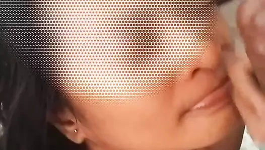 My Wife Blowjob Me and Got Cum In Face