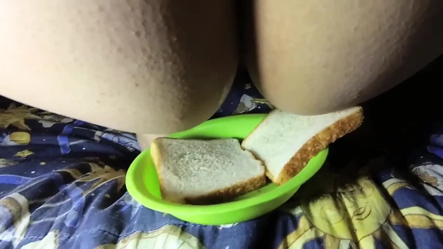 My Anal Slave Eats a Delicious Sandwich Prepared in Her Ass Hole