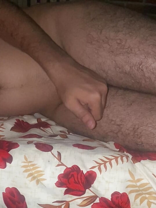 Massage dick hard enjoy guy