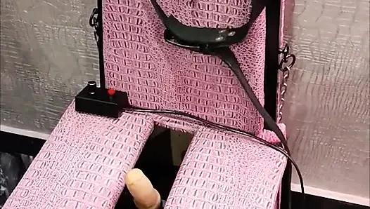 BDSM Hotel, Fuck Machine, Bondage, Sperm on Face