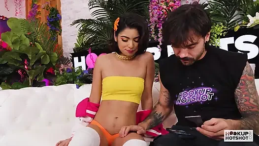 Hazel Heart Gags Massive Dildo While Getting Pounded in Doggystyle