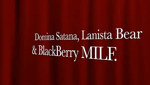 Hand Spanking Lesson with Domina Satana and Blackberrymilf