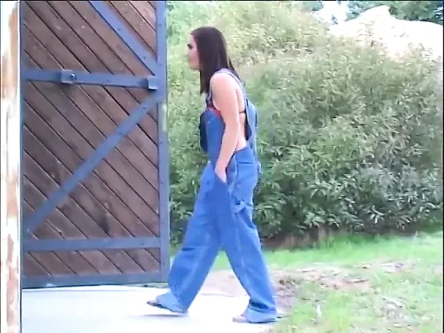 Gorgeous brunette with big boobs was hired to tend a garden but she has some other plans