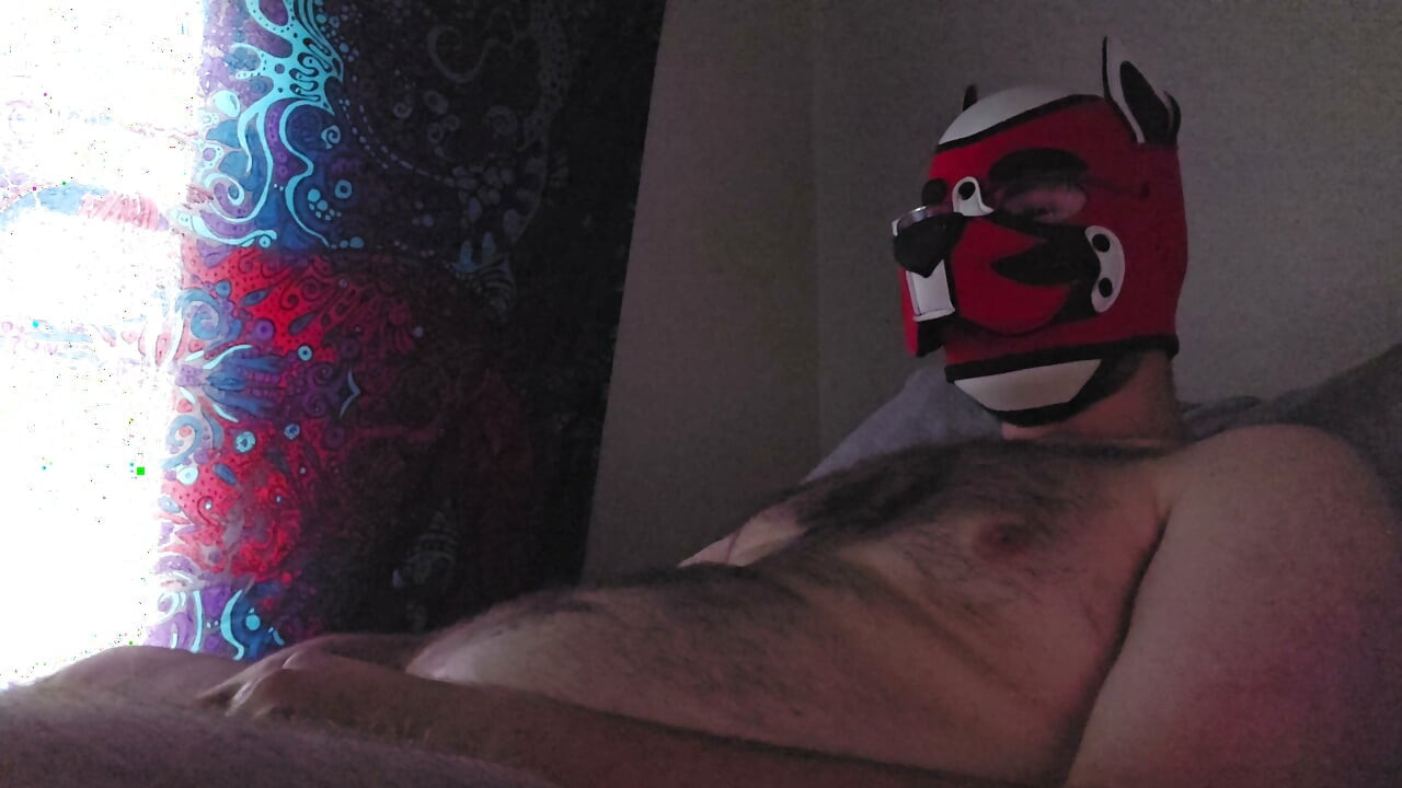 jerking till he cums all over his belly